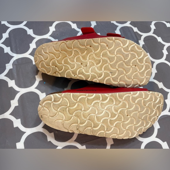 Birkenstock Arizona Birko Flor Red Womens Sandals 38/7.5 - Picture 13 of 14